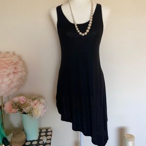 Asymmetrical black dress